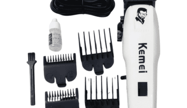 KEMEI PG809A KEMEI PG809A White & Black Rechargeable Professional Electric Hair Clipper and Hair Trimmer.