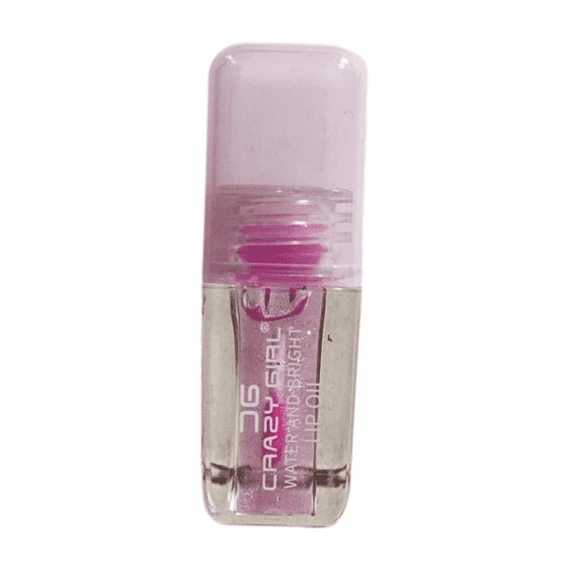 CRAZY GIRL WATER AND BRIGHT LIP OIL, PINK LIPS GLOSS. PACK OF 4