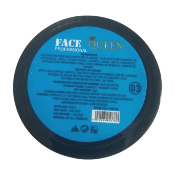 FACE QUEEN PROFESSIONAL FIT SKIN 2IN1 POWDER 24 H MATTE LIGHT LONG LASTING SOFT AND SMOOTH