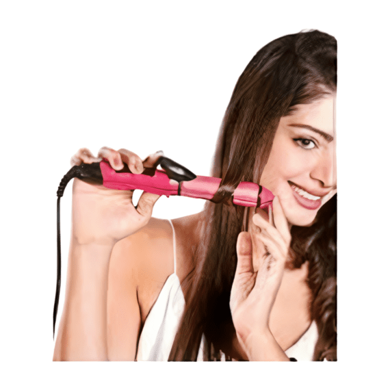 NOVA 2 in 1 Hair Straightener and Curler with Ceramic Plate. NV 2009