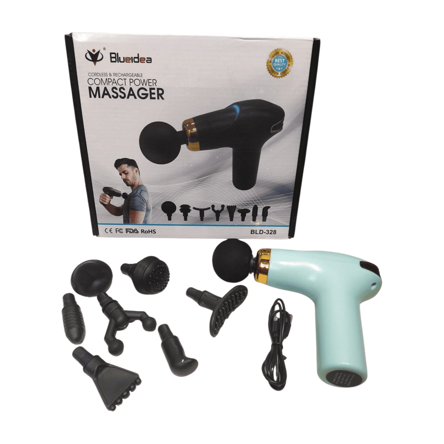 BLUEIDEA 8IN1 COMPACT POWER BODY MASSAGER BLD 328